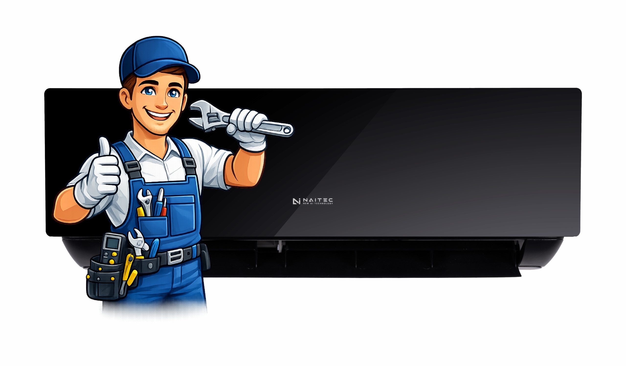 3,5kW Nástenná klimatizácia NAITEC ONYX s Wifi do -25°C SM35HXXK-B s montážou